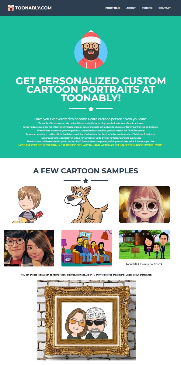 cartoon portraits example 2